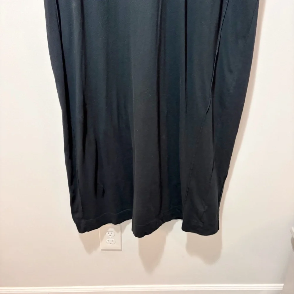 Free People Beach Carta Tee Shirt Maxi Dress Black Size Medium Coverup Festival - Picture 7 of 15